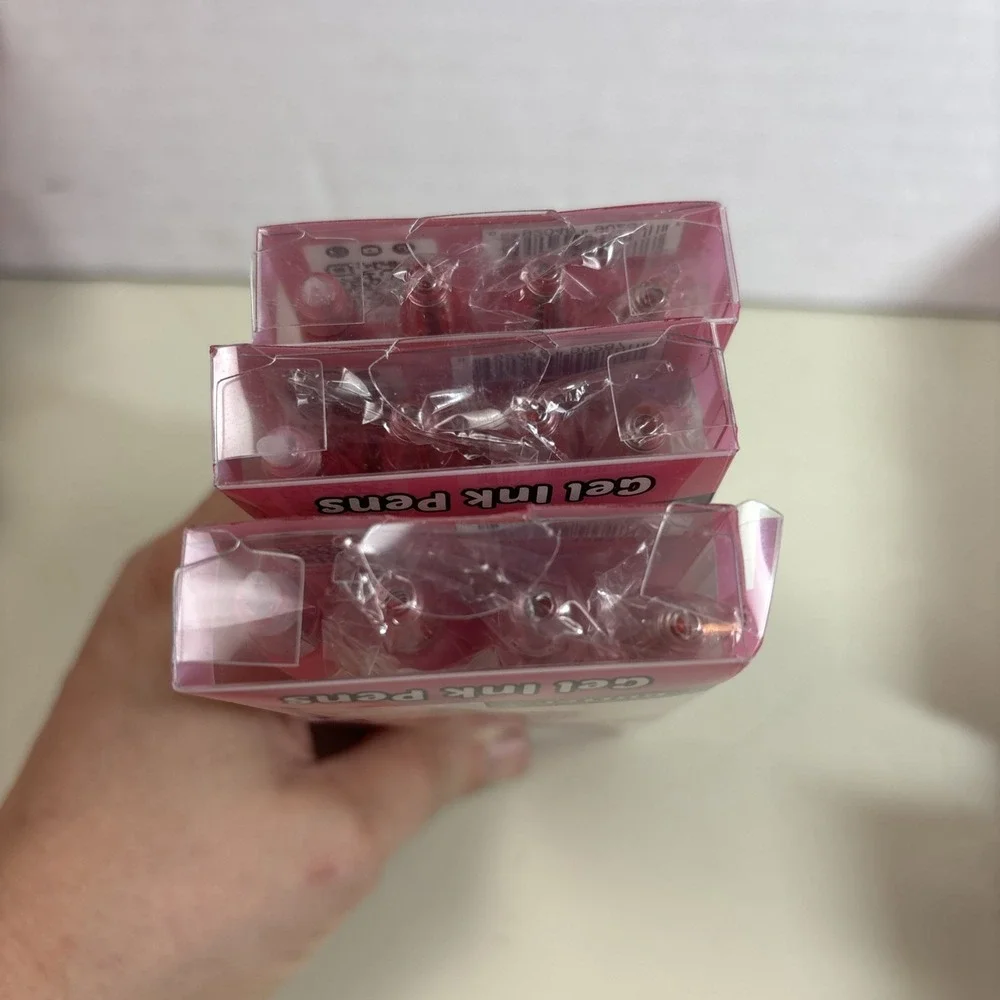 Smens Gel Black Ink Pens Bubble Gum Cotton Candy Cherry Cola Scented 3 Pack of 4